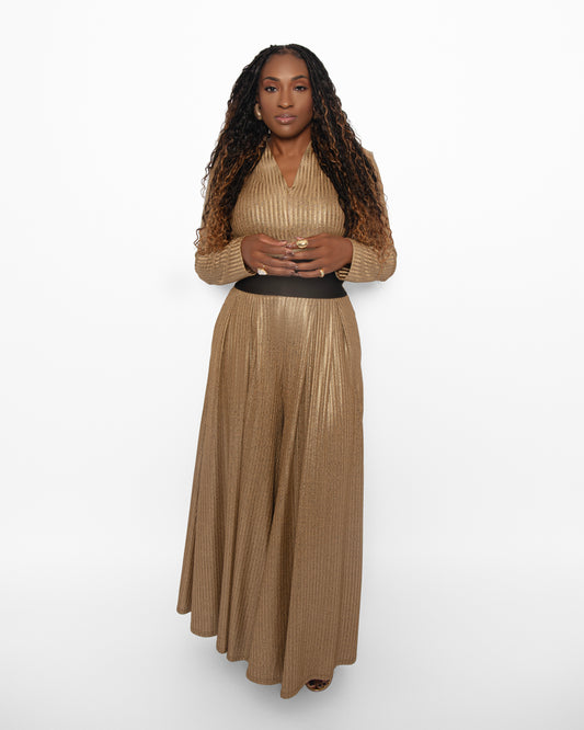 Gold Goddess Pants Set