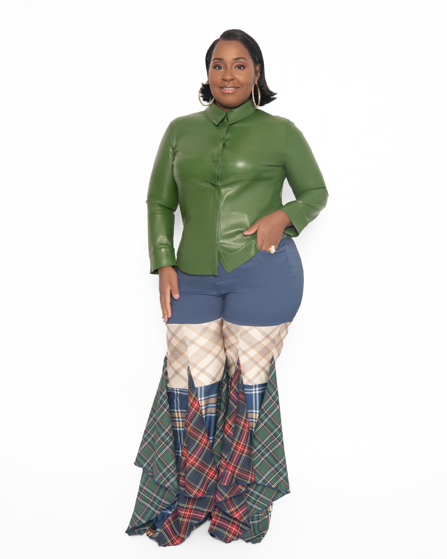 Plaid with A Twist Pants