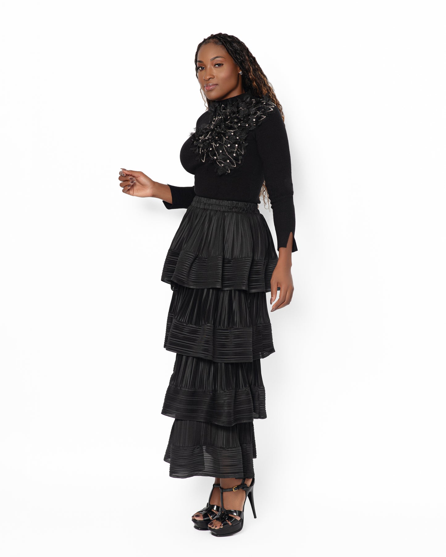 Diamond Flower Skirt Set