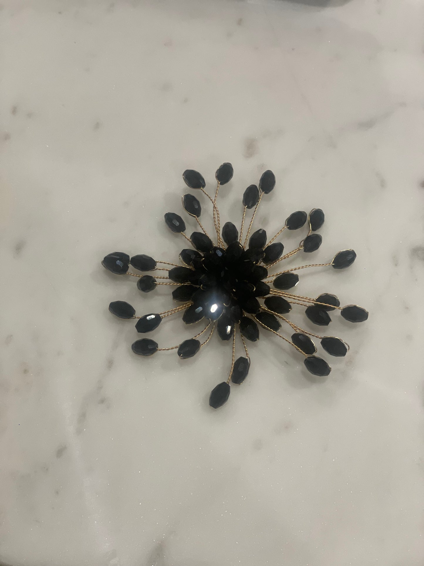 Black & Gold Brooch