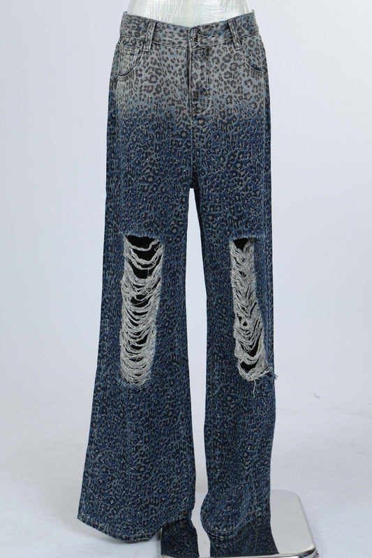 Blue Cheetah Jeans
