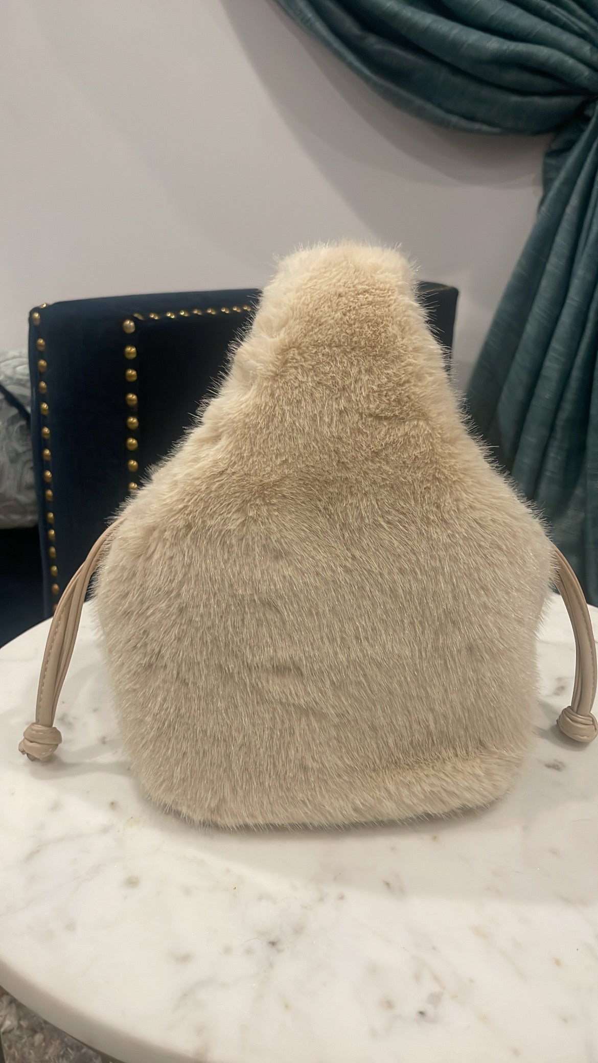 Small Fur Bag with Single Handle