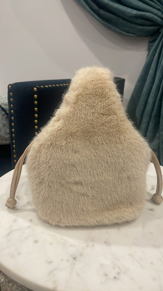 Small Fur Bag with Single Handle