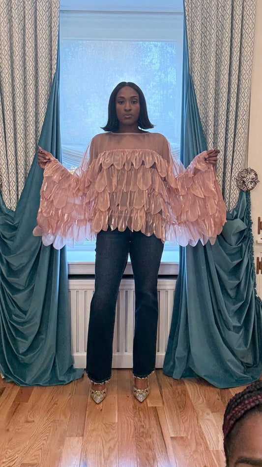 She's So Chic Blouse - Mauve