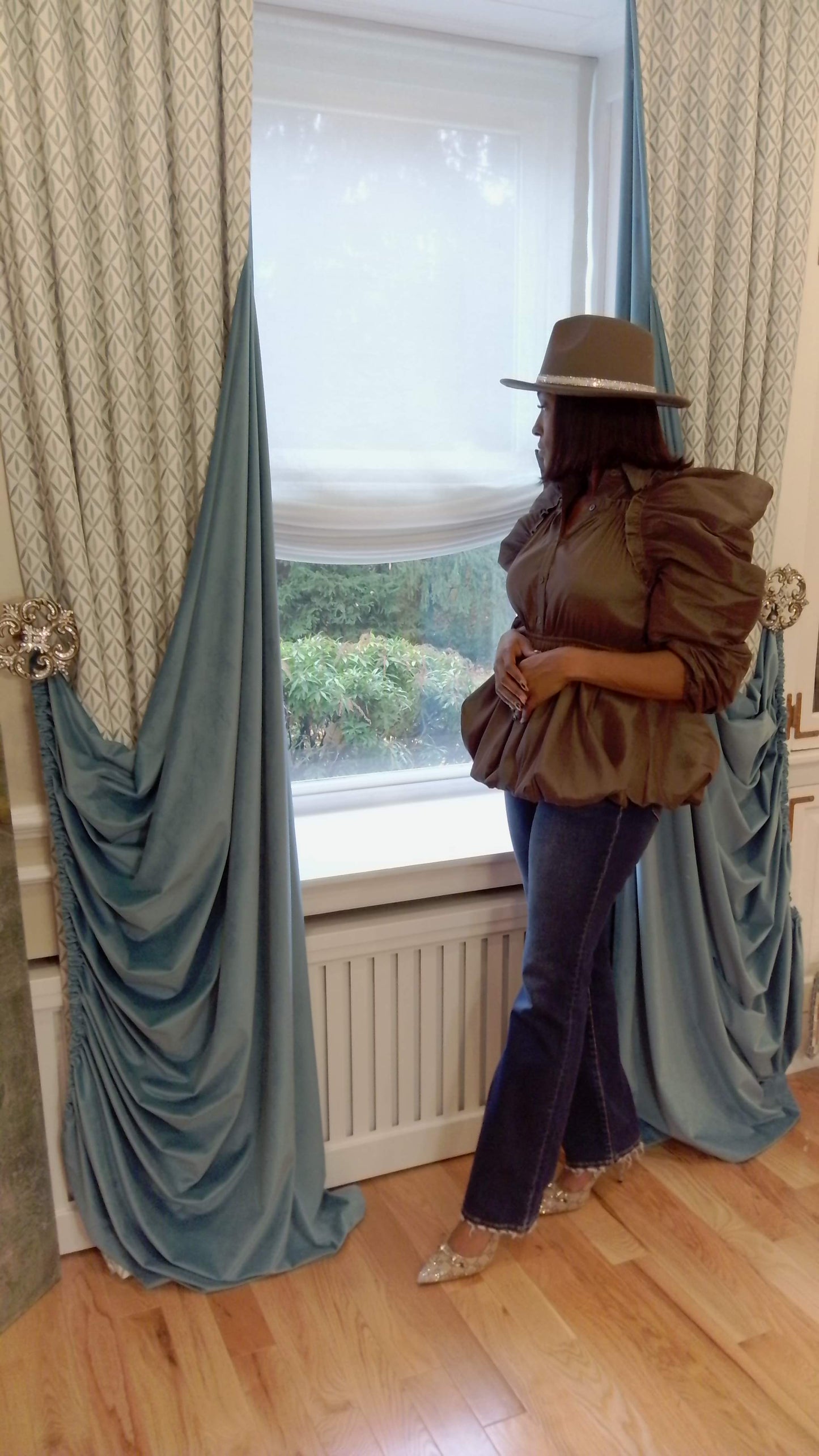 Balloon Sleeve Blouse