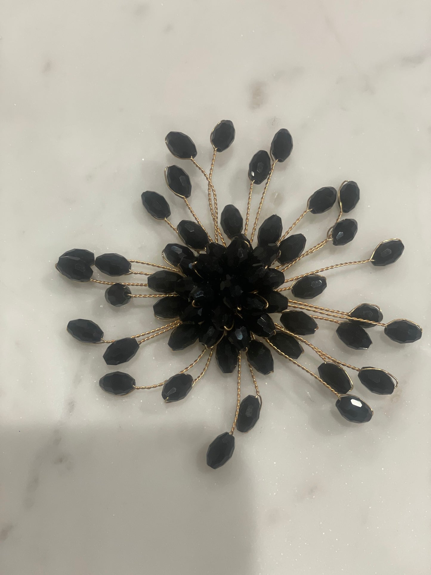 Black & Gold Brooch