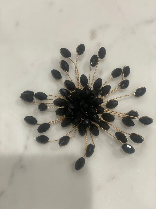 Black & Gold Brooch